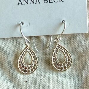 Anna Beck two tone Small Drop Earrings